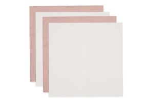 Jollein Muslin Cloth Small 70x70cm Wild Rose/Ivory (4pack)