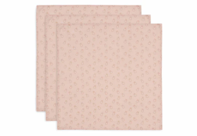 Jollein Muslin Cloth Small 70x70cm Miffy Silhouettes Wild Rose (3-pack)