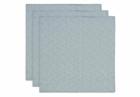 Jollein Muslin Cloth Small 70x70cm Miffy Silhouettes Sea Green (3-pack)
