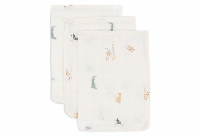 Jollein Muslin Washcloth 15x20cm Jungle Jambo (3pack)