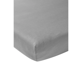 Meyco Jersey Home Fitted Sheet Grey 90x200cm