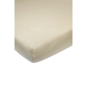 Meyco Jersey Home Fitted Sheet Sand 90x200cm
