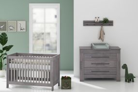 Born Lucky Nursery 2 Piece Nevada Grey Black