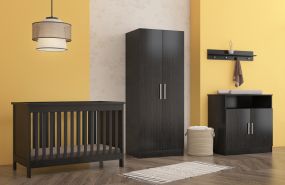 Born Lucky Nursery Tucson Black 3 Piece