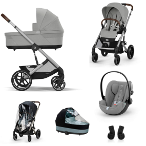 Cybex 3 In 1 Balios Set L Lux Stone Grey | Mid Grey