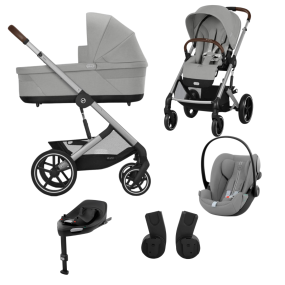 Cybex Kinderwagen 3 in 1 Balios S Lux Set M Stone Grey | Mid Grey