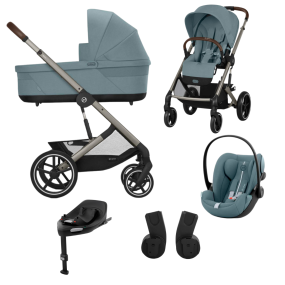 Cybex Kinderwagen 3 in 1 Balios S Lux Set M Stormy Blue | Light Blue
