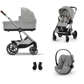 Cybex 3 in 1 Balios Set S Lux Stone Grey | Mid Grey