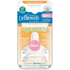 Dr. Brown's Options Speen Prematuur Brede Halsfles 2 Stuks