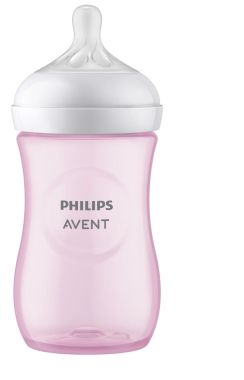 Avent Natural 3.0 Bottle 260 ml Pink