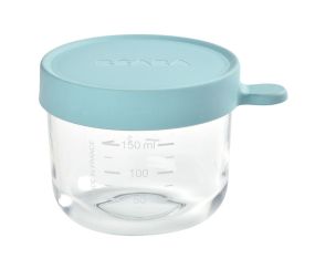 Beaba Glass Storage Jar 150ml Light Blue