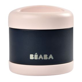 Beaba Stainless Steel Thermo-portion 500ml (Light Pink/Night Blue)