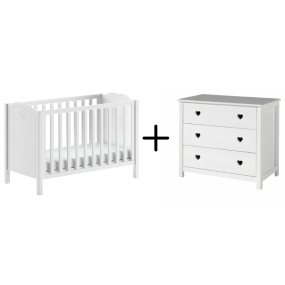 JAXX Amori Baby Room 2 Piece White