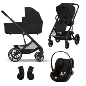 Cybex Stroller 3 in 1 Balios One Box Comfort Moon Black