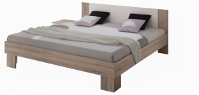 Martina Bed 160 x 200 cm Oak White