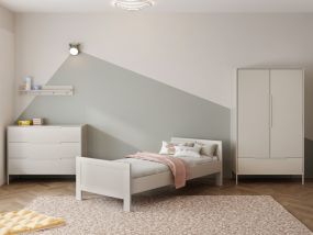 Teen Room Belmond Clay 3 Piece Set with Commode Belmond XL Clay and Wardrobe Belmond Clay