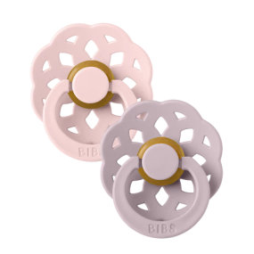 Bibs Pacifier Latex Boheme Blossom/Dusky Lilac Size 1 (2-pack)