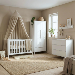 Born Lucky Growth Baby Room Santiago White 3-Piece Set