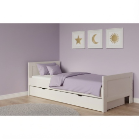 Born Lucky Teen Bed Belmond Clay 90 x 200 cm with Drawer