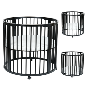 Born Lucky Box Rond Zwart Met Matras