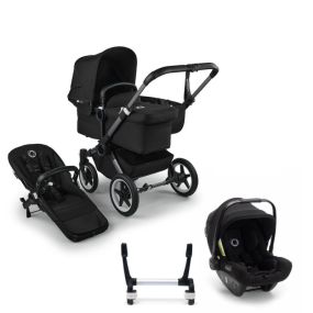 Bugaboo Donkey 5 Mono Kinderwagen 3 In 1 Graphite Midnight Black