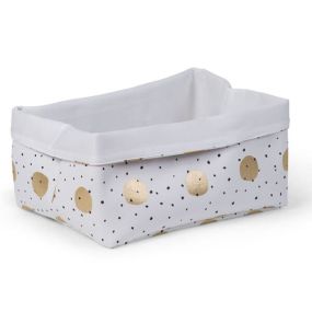 Childhome Opbergmand Canvas Gold Dots Size M
