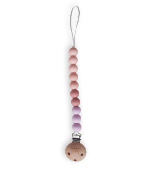 Chewie Pacifier Clip Silicone Beads Ombre Pastel Purple Limited