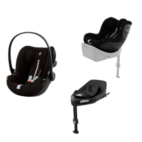 Cybex Car Seats Set Cloud G Plus + Sirona G Plus Moon Black + Base G