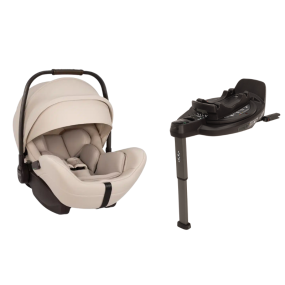 Nuna Car Seat ARRA™ Flex Biscotti + Nuna BASE™ CURV Black