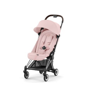 Cybex Buggy Coya Chrome Dark Brown Peach Pink Light Pink
