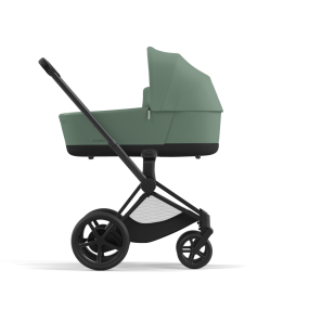 Cybex ePriam Kinderwagen 2 In 1 Matt Black Leaf Green Dark Green