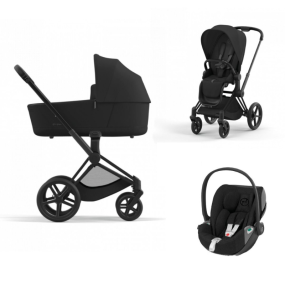 Cybex Priam Pushchair 3 In 1 Matt Black Sepia Black