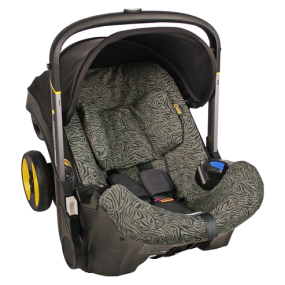 Ukje Car Seat Cover Doona Green Zebra