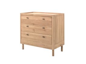 VIPACK Forrest Dresser 3 Drawers Oak