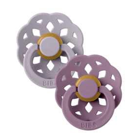 Bibs Pacifier Boheme Fossil Grey/Mauve Size 1 (2-pack)