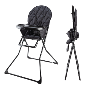 Cabino Folding High Chair Happy Black