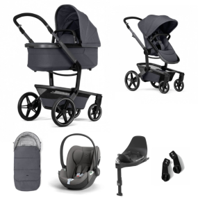 Joolz Stroller 3 In 1 Day5 Stone Grey + Isofix Base + Footmuff