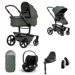 Joolz Stroller 3 In 1 Day5 Forest Green + Isofix Base + Footmuff