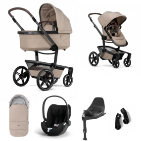 Joolz Stroller 3 In 1 Day5 Sandy Taupe + Isofix Base + Footmuff