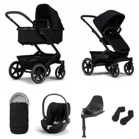 Joolz Stroller 3 In 1 Geo3 Space Black + Isofix Base + Footmuff