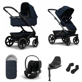 Joolz Stroller 3 In 1 Geo3 Navy Blue + Isofix Base + Footmuff