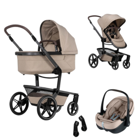 Joolz 3 in 1 Day5 Sandy Taupe Stroller + Joolz Maxi-Cosi Group 0 Car Seat Pebble 360 Pro
