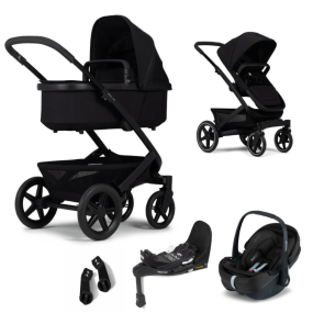 Joolz 3 in 1 Stroller Geo3 Space Black + Joolz Maxi-Cosi Group 0 Car Seat Pebble 360 Pro + Isofix Base