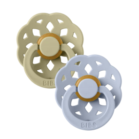 Bibs Pacifier Boheme Khaki/Dusty Blue Size 2 (2-pack)
