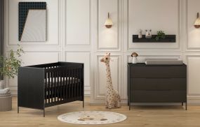 Born Lucky Nursery Marble 2 Piece Black