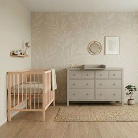 Born Lucky Babykamer Clay 2 Delig Baby Bed Mees + Commode Bretagne