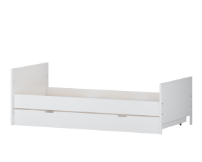 Born Lucky Teen Bed Naples & Drawer White