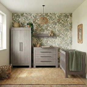 Born Lucky Baby Room 3 Piece Nevada Grey Black