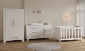 Born Lucky Grow Up Baby Room Noel 3 Piece XL White