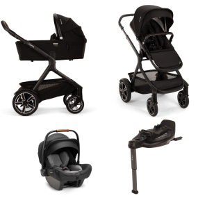 Nuna Stroller 3 in 1 DEMI™ next Caviar + Car Seat PIPA™ next + Nuna Base CURV